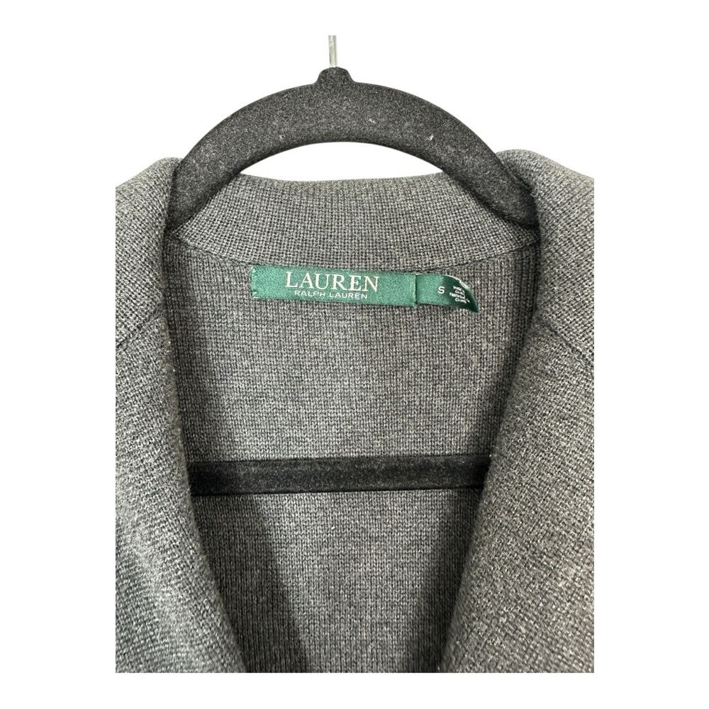 Ralph Lauren gray sweater knit blazer size small - Picture 2 of 6